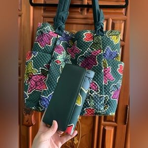 Floral Vera Bradley Tote & Matching Wallet